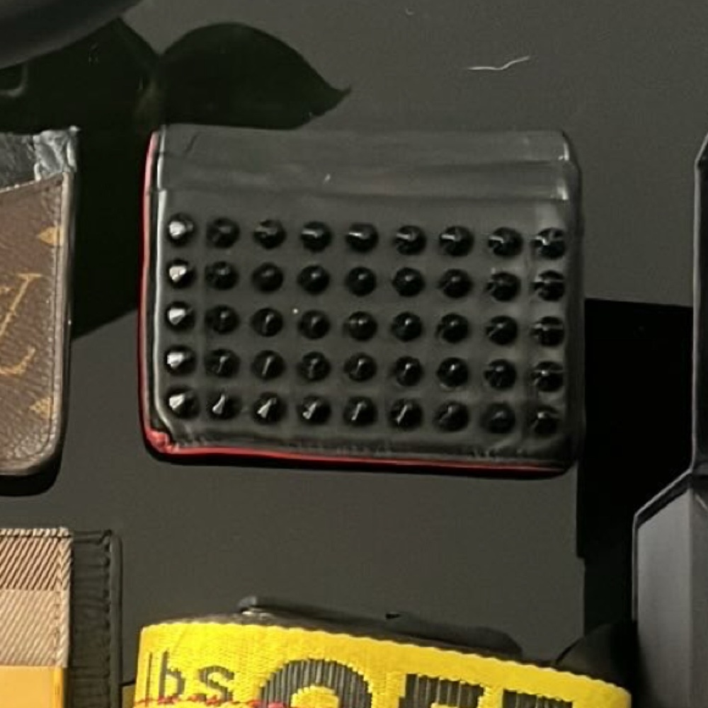 Louboutin Kios Spike Card Holder